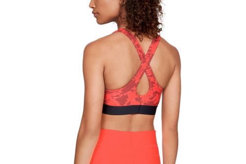 Biustonosz sportowy Under Armour ARMOUR MID CROSSBACK Printed Orange